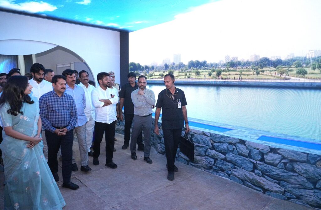 CM Revanth Reddy at Glonal Summit Arrangements