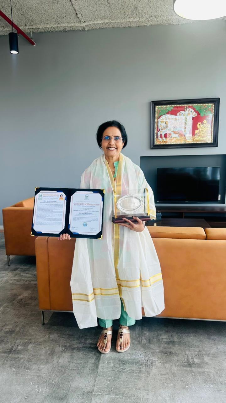 నారా భువనేశ్వరికి ప్రతిష్టాత్మక అవార్డు నారా భువనేశ్వరికి ప్రతిష్టాత్మక అవార్డు