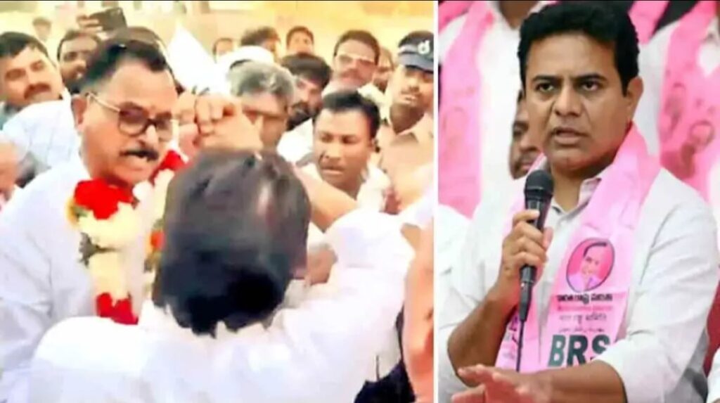 KTR CONDEMED ATTACK ON BRS MLA VIJEYDU