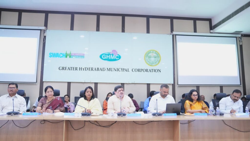 HYDERABAD INCHARGE MINISTER  PONNAM PRABHAKAR REVIEW IN GHMC