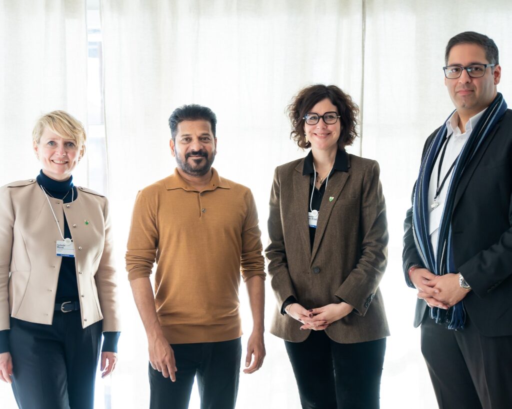 CM REVANTH REDDY WITH SWISS DELIGATES IN DAWOS