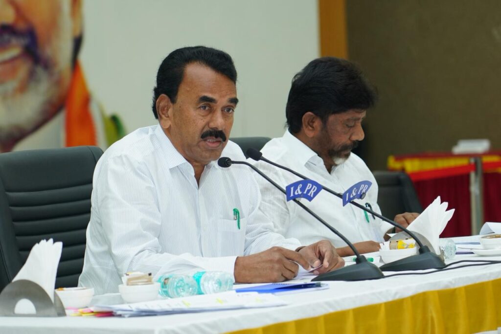 MINISTER JUPALLY SPEAKING WITH MEDIA 