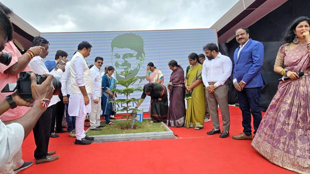 ASHWINI PUNEET RAJ KUMAR SAPLING IN GREEN INDIA CHALLENGE