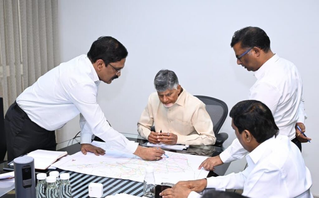 AP CM CHANDRA BABU REVIEW ON  ROADS AND PROJECTS