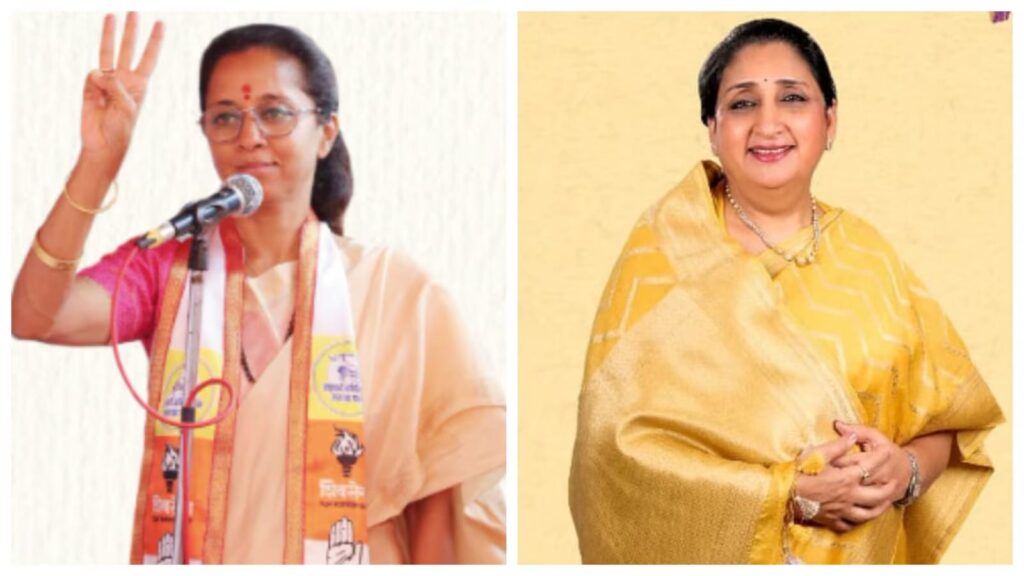SUPRIYA SULE AND SUNETRA PAWAR IN THE RACE OF NCPLP LEADER 