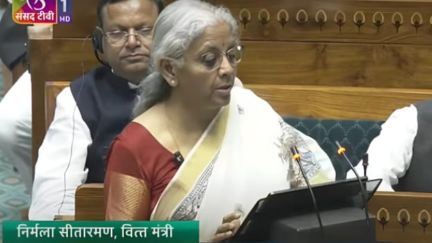 FINANACE MINISTER NIRMALA SEETARAM IN PARLIAMENT