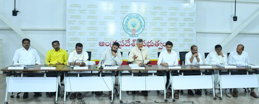 AP CM CHANDRA BABU,DY CM PAWAN KALYAN AND OTHER MINISTER ADDRESSING PRESS MEET