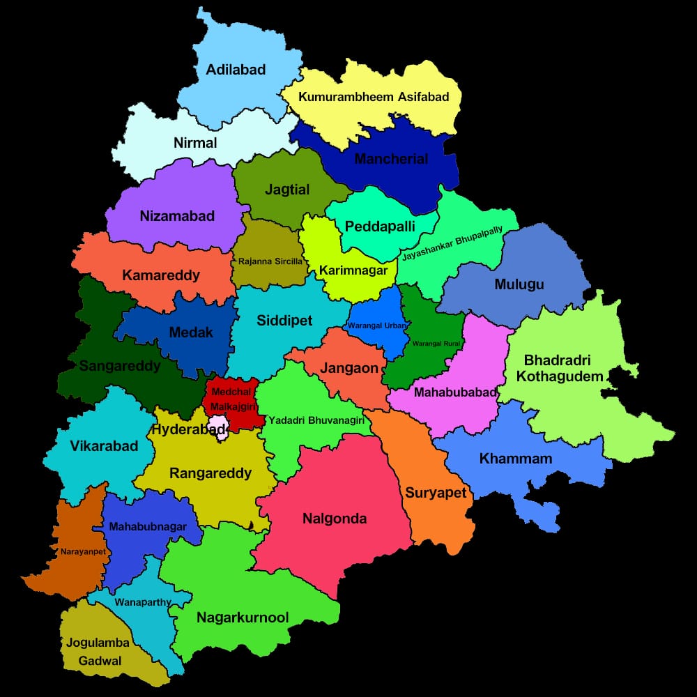 TELANGANA POLITICAL MAP