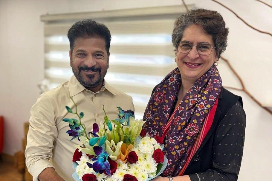 CM REVANTH REDDY MEET PRIYANKA GANDHI