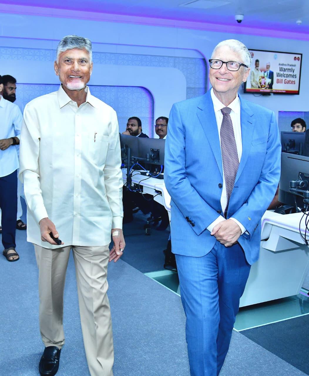 ఏపీలో హై టెక్ పాలన – బిల్ గేట్స్ స్పందన ఏపీలో హై టెక్ పాలన – బిల్ గేట్స్ స్పందన