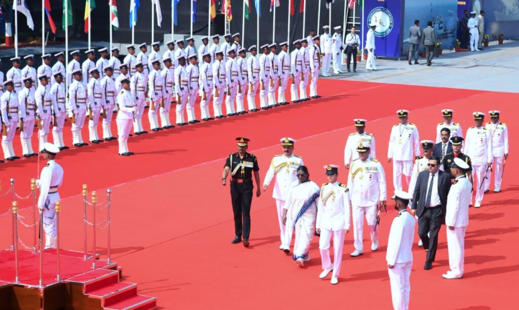 PRESIDENT DROUPADI MURMU VIZG NAVAL ACADEMY