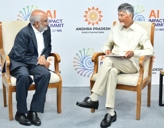 AP CM CHANDRA BABU IN DELHI AI SUMMIT