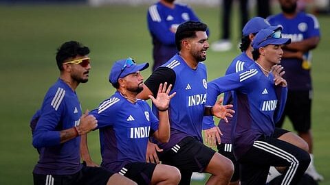 INDIDAN TEAM IN GROUND