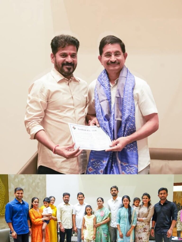 CM REVANTH REDDY AND VEM NARENDER REDDY WITH FAMILIES