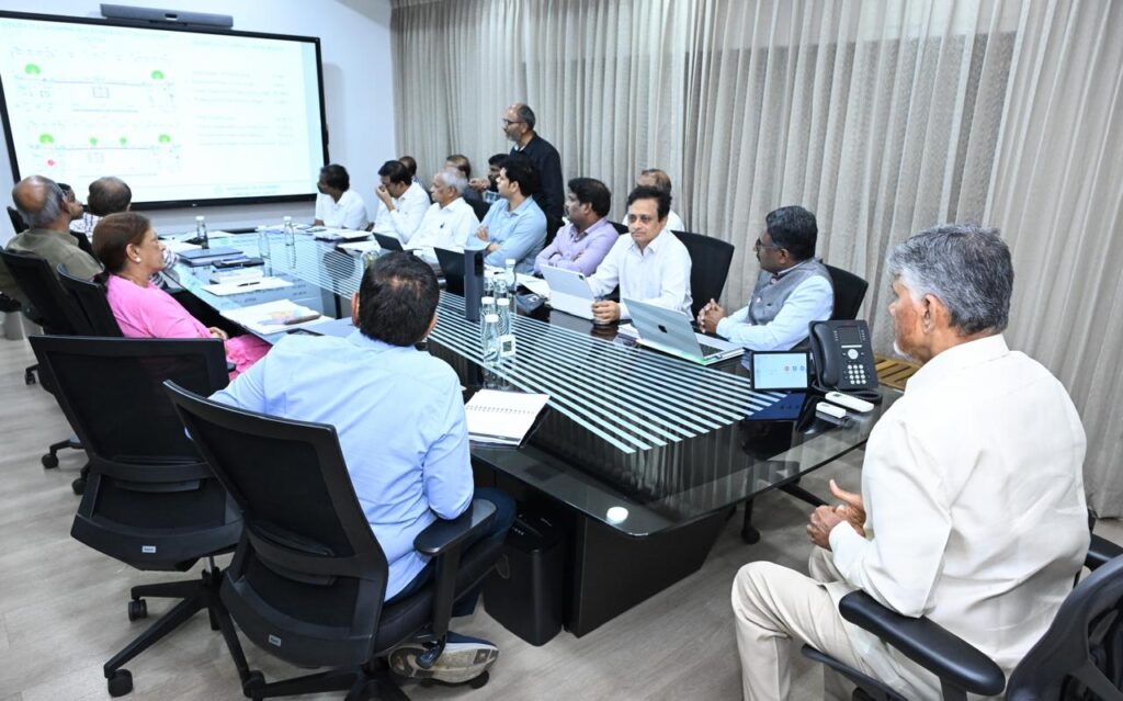 AP CM CHANDRABABU REVIEW ON UN SEASONABLE RAINS