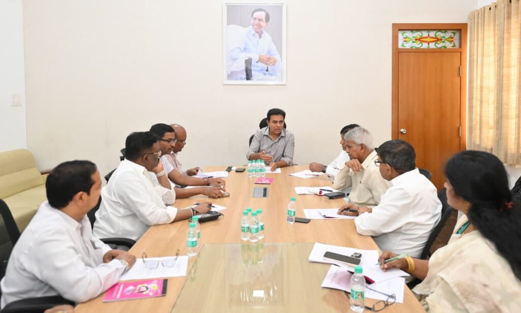 KTR MEETING WITH BRS SENIOR LEADERS 