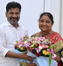 NIRMALA JAGGA REDDY WITH CM REVANTH REDDY