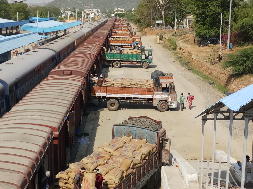 దక్షిణమధ్య రైల్వే సరుకు రవాణాలో రికార్డు..! దక్షిణమధ్య రైల్వే సరుకు రవాణాలో రికార్డు..!