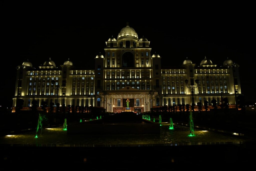 TELANGANA SECRETARIAT IN EARTH HOUR