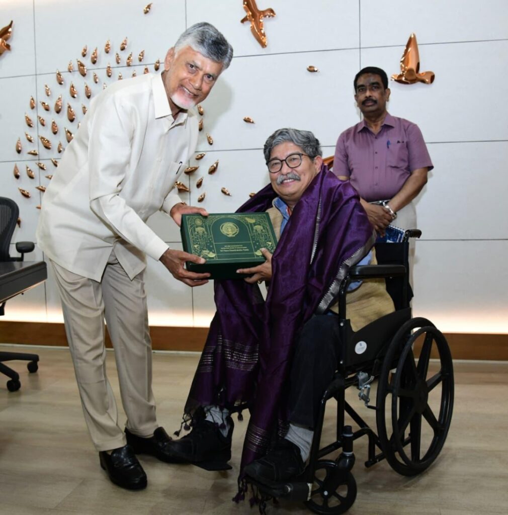 GRMB CHAIRMEN GAMBA MEET AP CM CHANDRA BABU