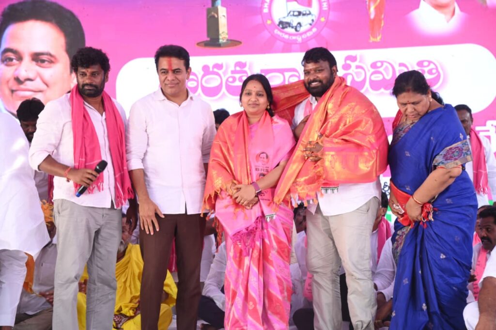 KTR TOUR IN CHENNUR CONSTIUENCY