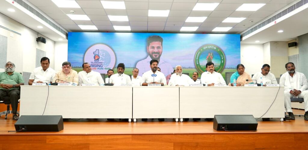 CONGRESS MINISTER PRESS MEET AT SECRETARIAT