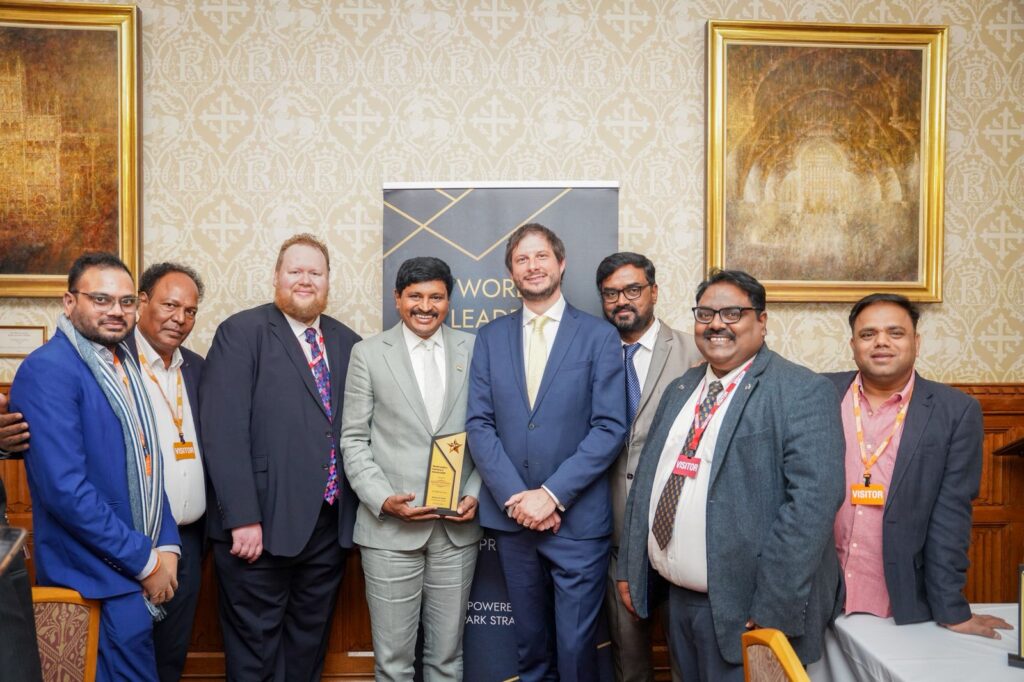 EX MP SANTOSH RAO AWARDED BY BRITAN PARLIAMENT
