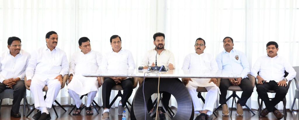 CM REVANTH REDDY PRESS MEET  IN DELHI