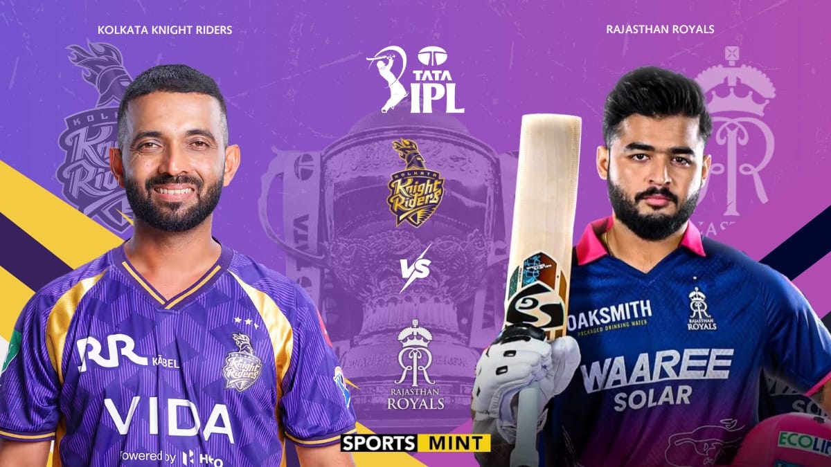 RR Vs KKR బ్యాటింగ్ లో RR త‌డ‌బాటు