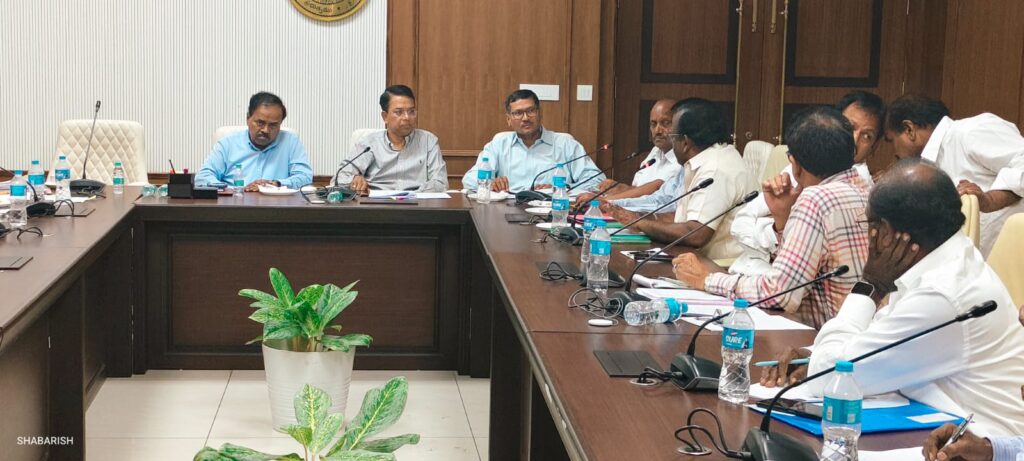 TELANGANA OFFICIALS DISCUSSING WITH RTC UNIONS IN SECRETARIAT