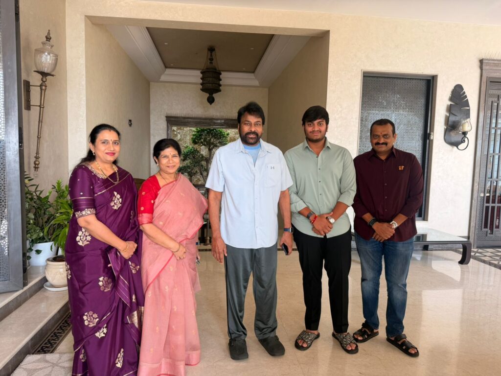 BANDLA GANESH WITH MEGASTAR CHIRANJEEVI FAMILY