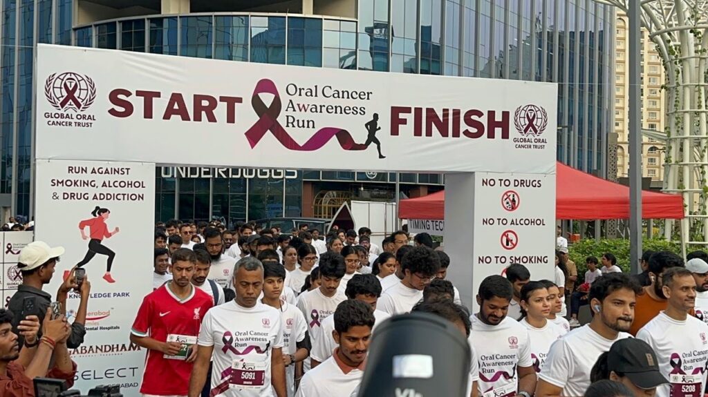 ORAL AWARENESS RUN IN HYDERABAD
