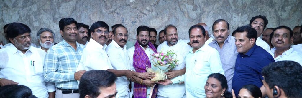 TELANGANA EMPLOYEES UNION LEADERS MEET CM REVANTH REDDY