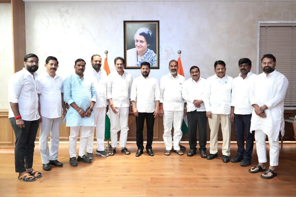 TELANGANA GOVERNMENT WHIPS MEET CM REVANTH REDDY