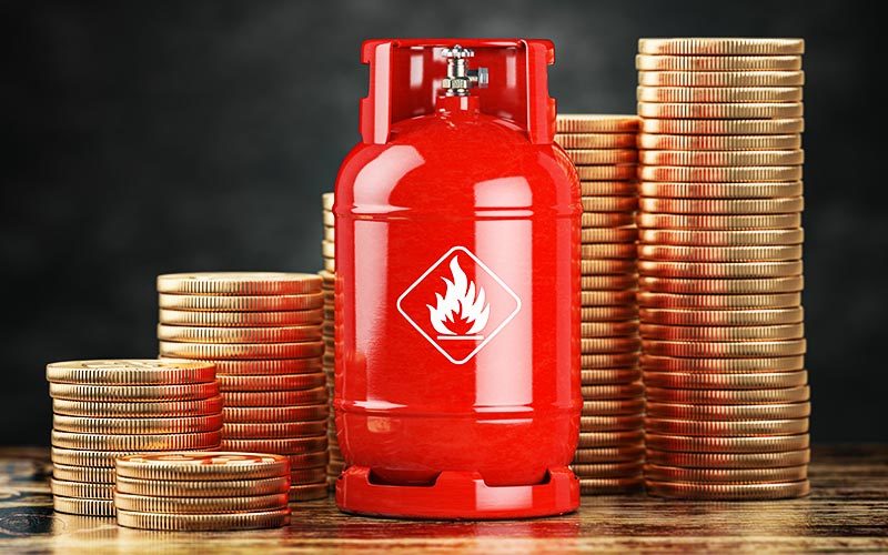 small gas cylinder