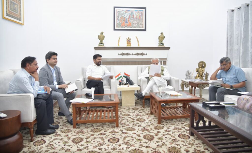 TELANGANA CM REAVANTH REDDY MET CENTRAL MINISTGER MANOHAR LALA KATTAR