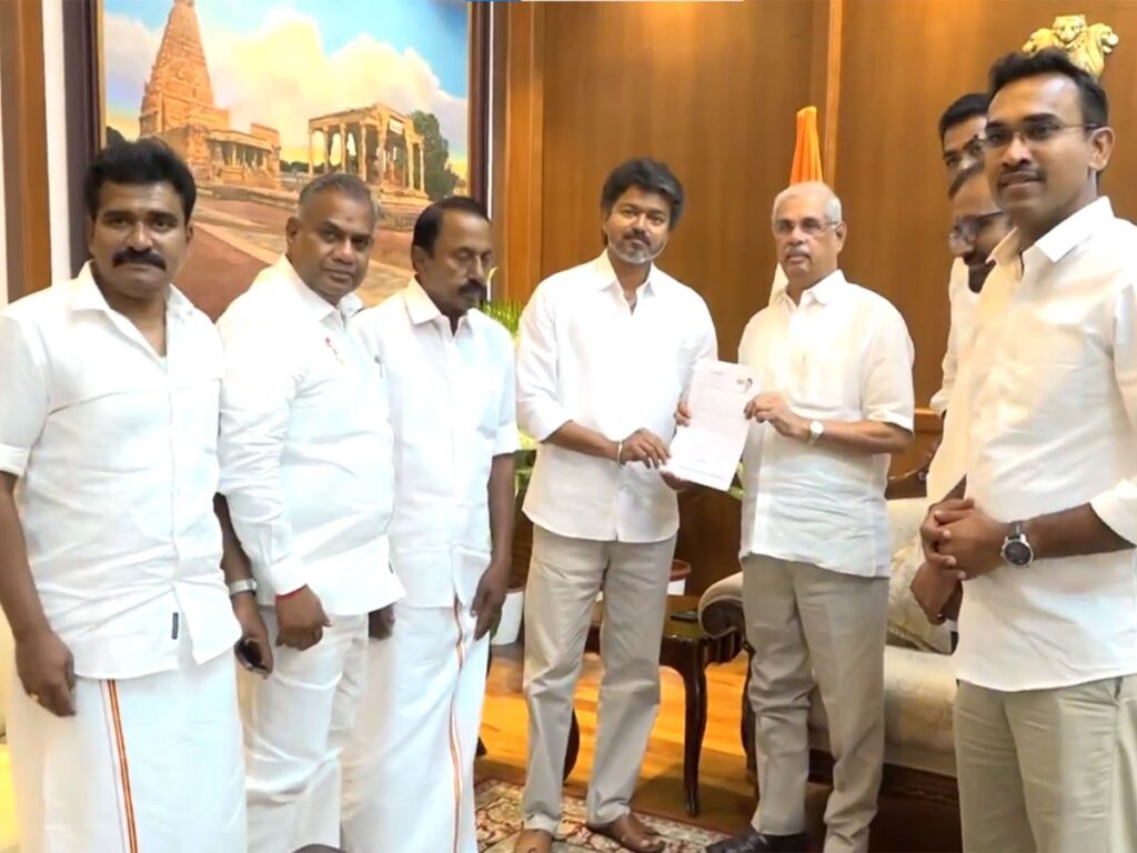 TVK CHIEF VIJAY MET GOVERNOR