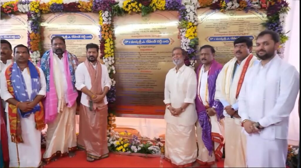 CM REVANTH AND MINISTERS FOUNDATION STONES