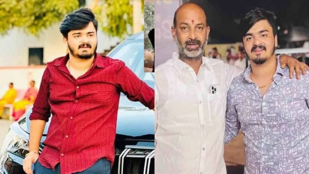 BANDI SANJAY WITH HIS SON