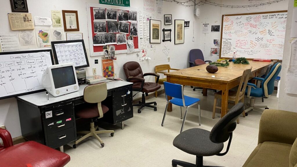 SMALL NEWS PAPER OFFICE