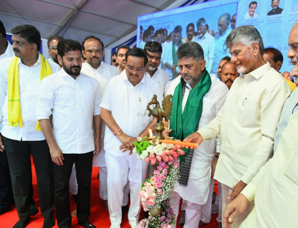 KARNATAKA,ANDHRA PRADESH, TELANGANA CMS AT TUNGA BHADRA GATES