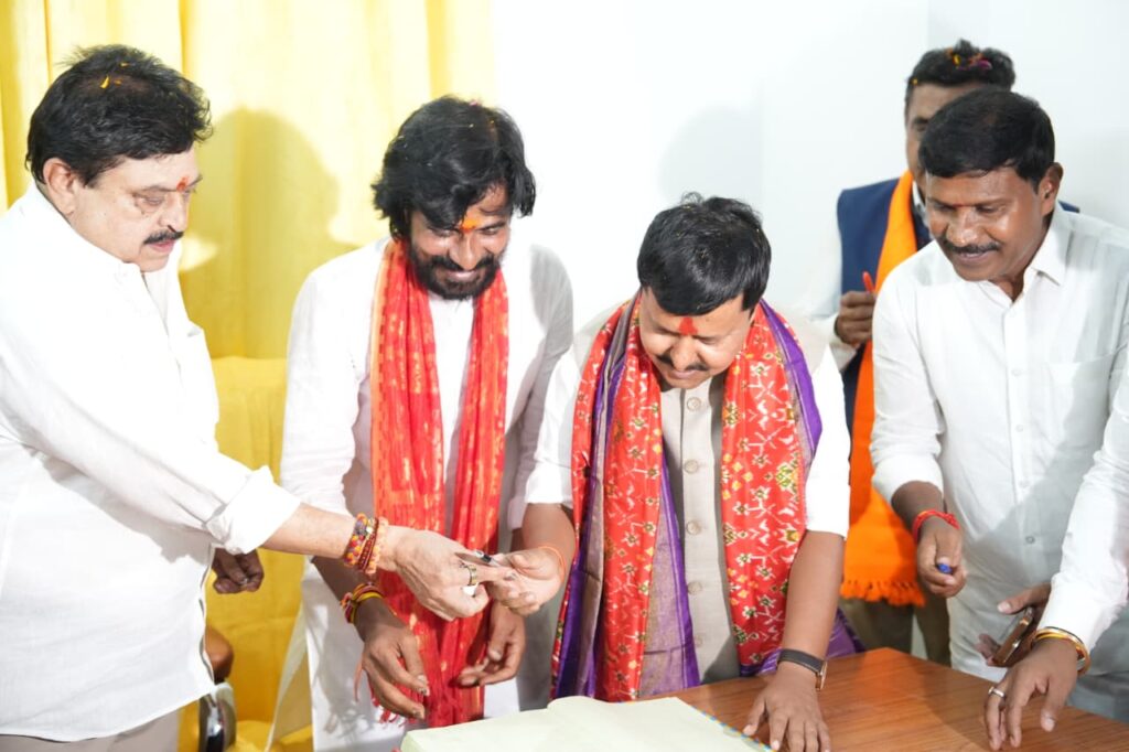 Bjp National president Nitin Nabin in Rangareddy bjp office