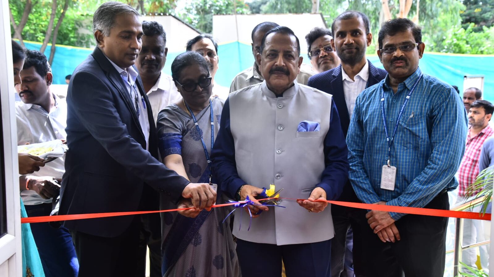 CENTRAL MINISTER OPENING A PROJECT IN HYDERABAD IICT