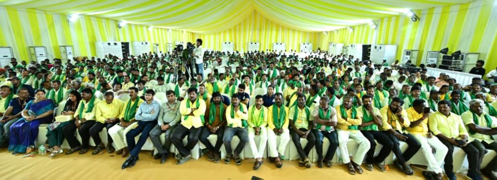 BABU MEETING WITH PARTY CADRE