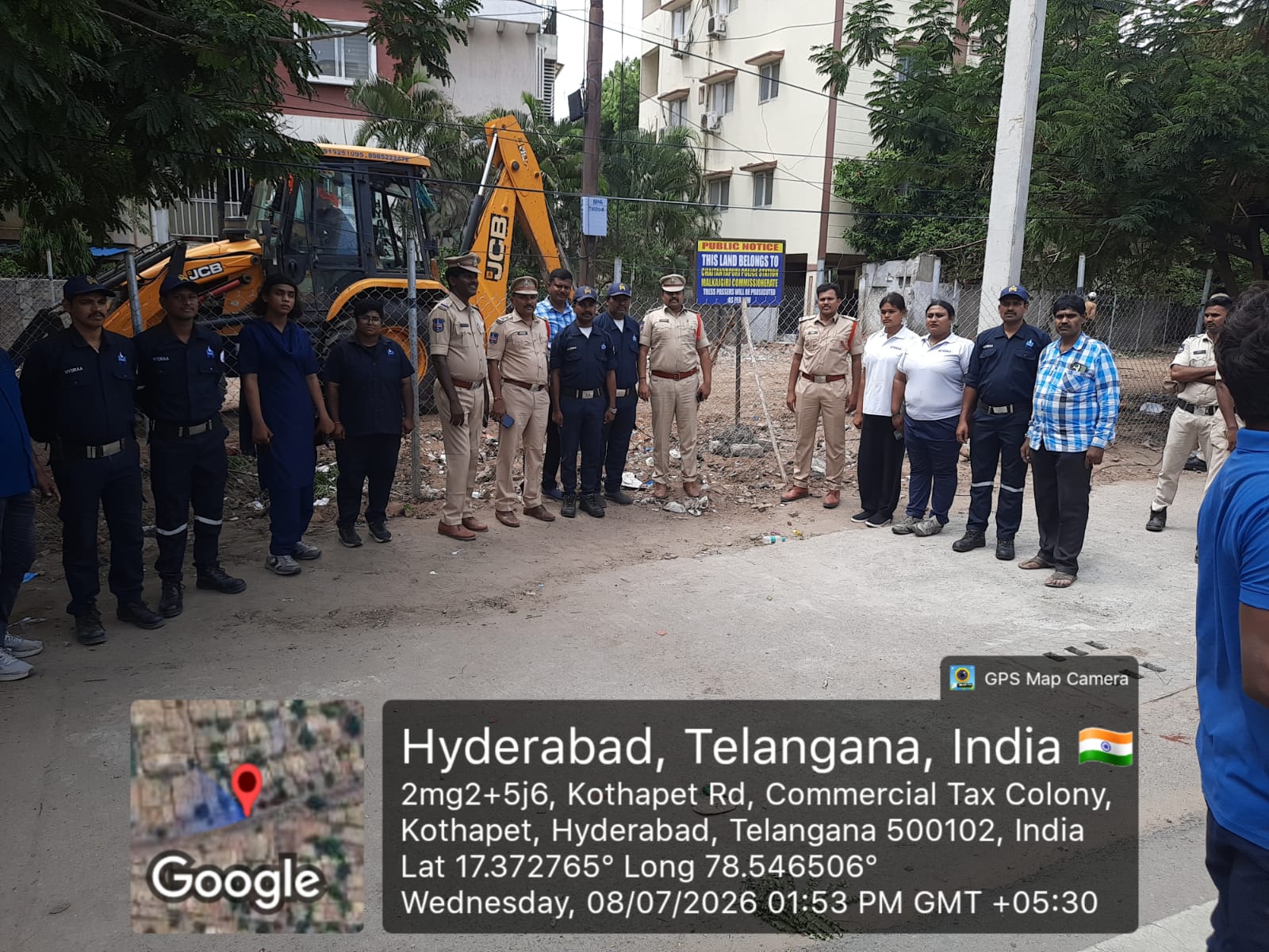 పోలీసు స్టేషన్ స్థలాన్ని కాపాడిన హైడ్రా పోలీసు స్టేషన్ స్థలాన్ని కాపాడిన హైడ్రా