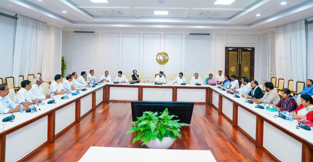 cm meeting with ministers and mlas mlcs