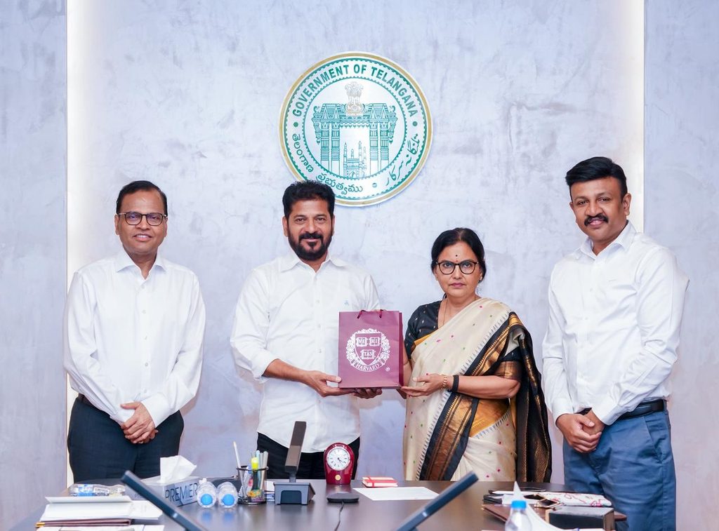 officials with cm revanth reddy