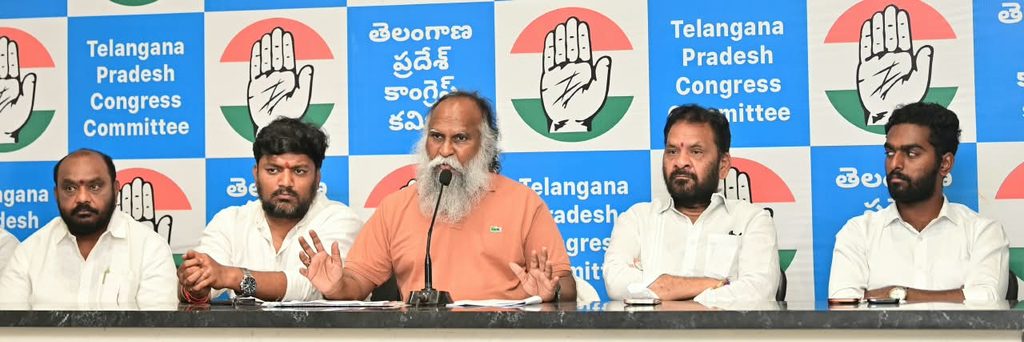 tpcc working president jagga reddy press meet at gandhi bhavan