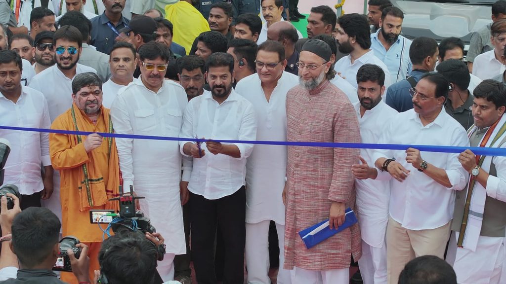cm revanth reddy fly over starting in old city