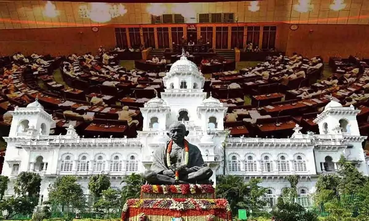 తొలిరోజే వేడి పుట్టించిన తెలంగాణ అసెంబ్లీ స‌మావేశాలు